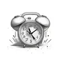 alarm clock last call tattoo design idea