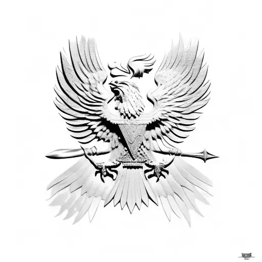Roman Imperial Eagle tattoo design idea