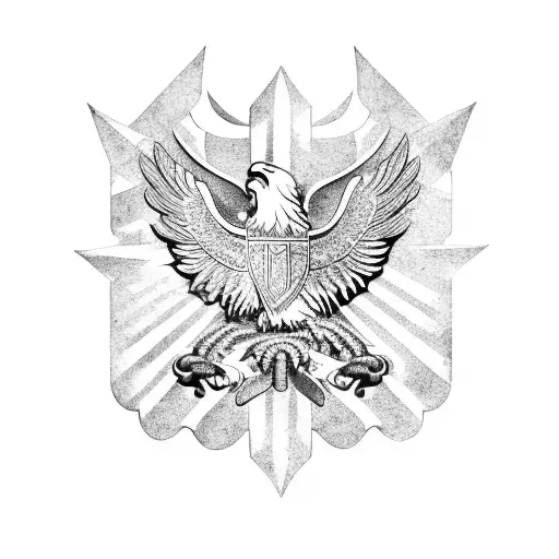 Roman Imperial Eagle tattoo design idea