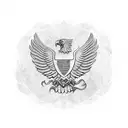 Roman Imperial Eagle tattoo design idea