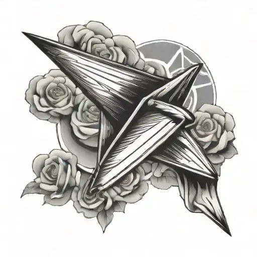 carpe diem with paper plane tattoo design idea