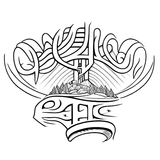 Deus, Jesus, Espírito Santo, amor, paz, leveza tattoo design idea