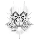 Deus, Jesus e Espírito Santo tattoo design idea