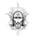 Deus, Jesus e Espírito Santo tattoo design idea