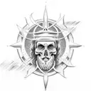 Deus, Jesus e Espírito Santo tattoo design idea