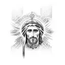 Deus, Jesus e Espírito Santo tattoo design idea