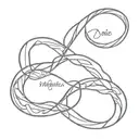 Infinity Symbol with names tattoo design idea