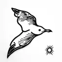 gull tattoo design idea