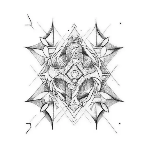 a tattoo for 3 brother but keep it simple and maybe with some geometrical forms  tattoo design idea