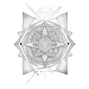 guiding star tattoo design idea