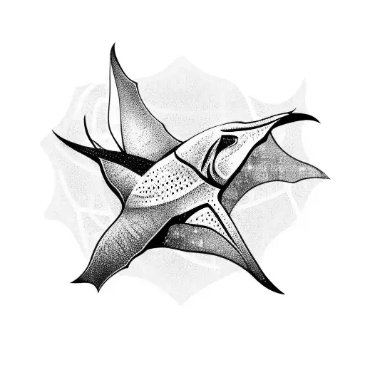 manta ray tattoo design idea