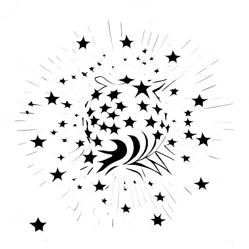 world cup, candles, three, stars tattoo design idea