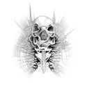 A cybernetic spine  tattoo design idea