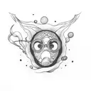 diving  tattoo design idea