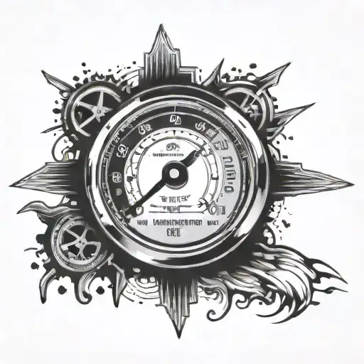 speedometer tattoo design idea