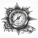 speedometer tattoo design idea