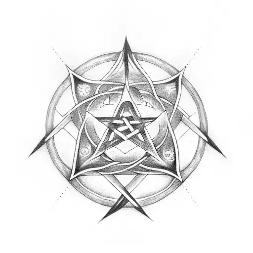 pentagram tattoo