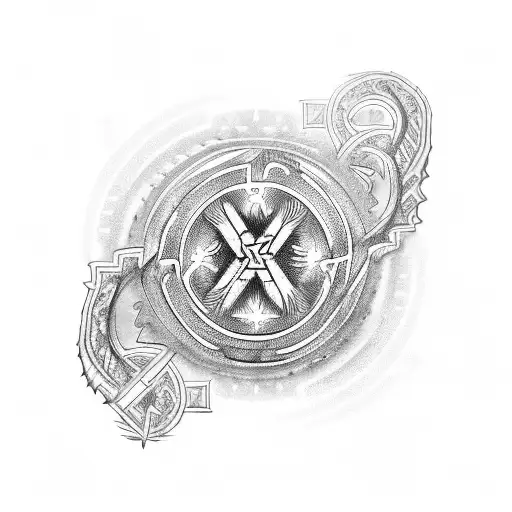 Runes Germanic protectionspell tattoo design idea