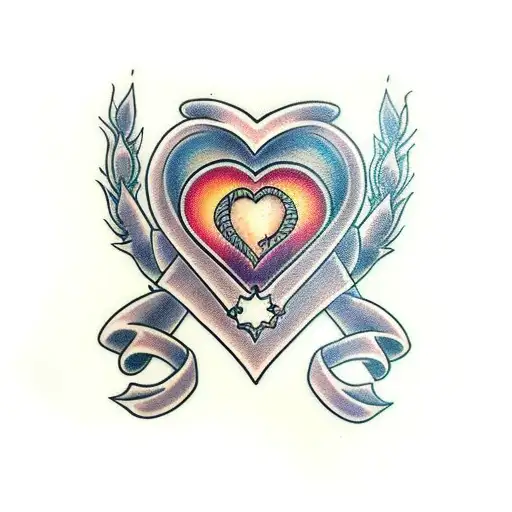 infinite heart of forgiveness tattoo design idea