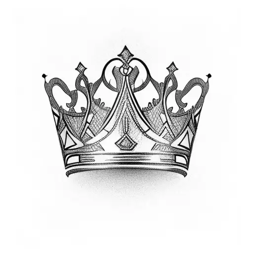 tiara Crown tattoo design idea