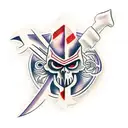 axe kratos tattoo design idea