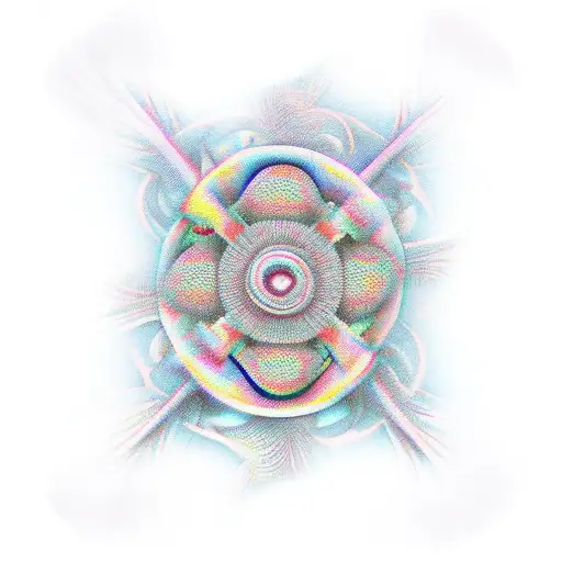 dahli patterns surreal tattoo design idea