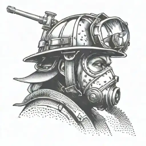 Firefighter tattoo design idea