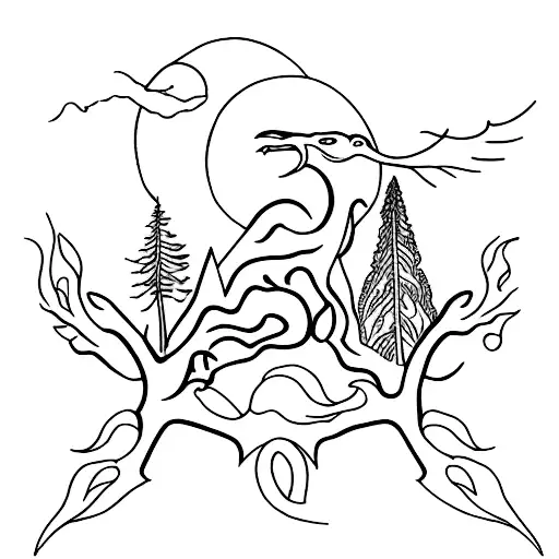nature, pagan tattoo design idea