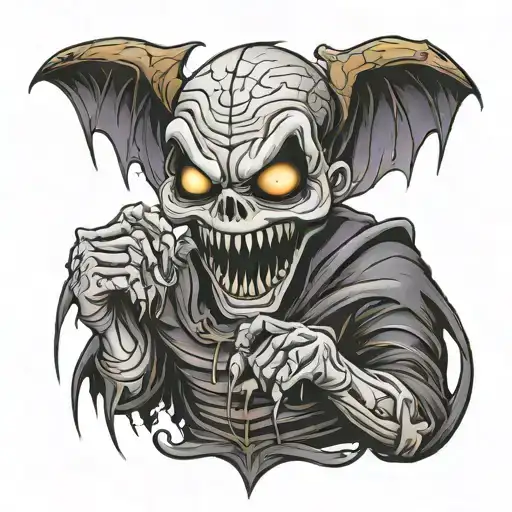 cartoon character tattoo design idea