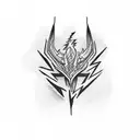 24/7 with lightning bolt tattoo design idea