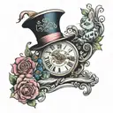 Alice In Wonderland tattoo design idea