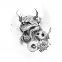 depression  tattoo design idea