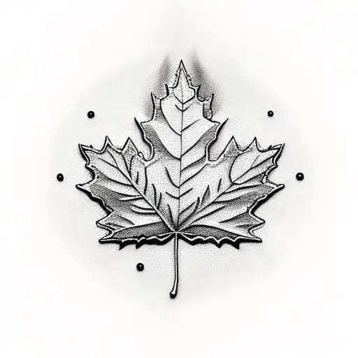 Maple Leaf tattoo design idea