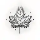 Maple Leaf tattoo design idea
