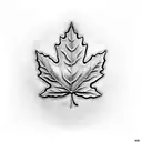 Maple Leaf tattoo design idea
