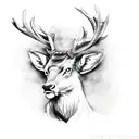 Irish Stag tattoo design idea