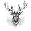 Irish Stag tattoo design idea