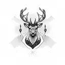 Irish Stag  tattoo design idea