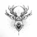 Irish Stag  tattoo design idea