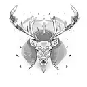 Irish Stag  tattoo design idea
