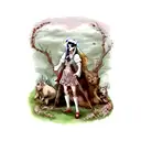 prinzessin mononoke waldgeister  tattoo design idea