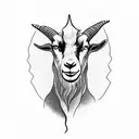 Lebron as. a goat tattoo design idea