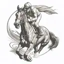racehorse  tattoo design idea