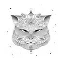 maneki-neko tattoo design idea