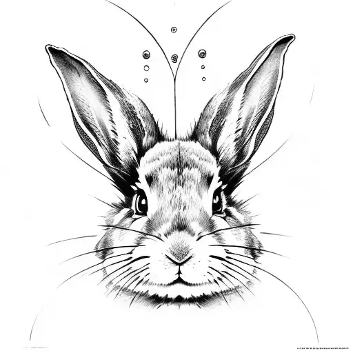 the word "Eris" and a bunny rabbit tattoo design idea