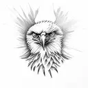 eagle in tree tattoo design idea