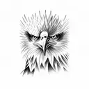 eagle in tree tattoo design idea