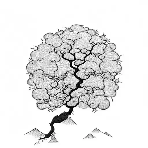 Family bonzai tree tattoo design idea