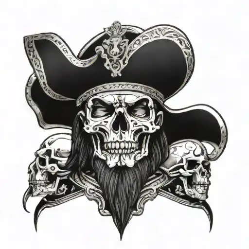 Spanish conquistador crushing skull tattoo design idea