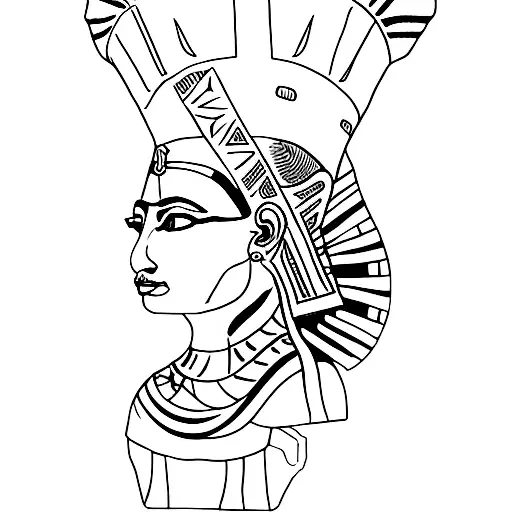 nefertiti tattoo design idea